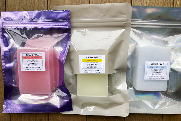 新たにオリジナルワックスが完成。純パラフィンワックス。